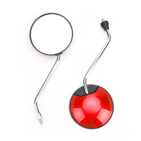 Pair 8mm Rearview Mirrors For Scooter Motorcycle ATV Moped Bike For Vespa For Piaggio MP3 For Liberty Medley RED Pair 8mm Rearview Mirrors For Scooter Motorcycle ATV Moped Bike For Vespa For Piaggio MP3 For Liberty Medley RED