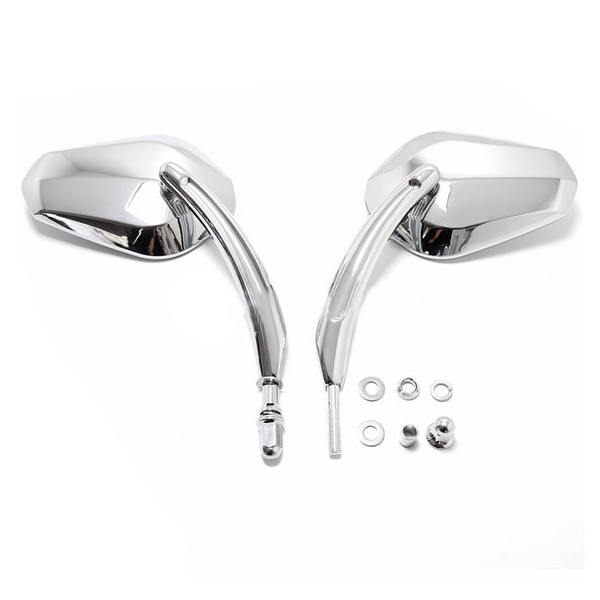 Pair Rear View Mirrors Fit For Harley Dyna Cross Bones Electra Glide Fatboy Heritage Softail Road King Glide Sportster 883 1200 CHR Pair Rear View Mirrors Fit For Harley Dyna Cross Bones Electra Glide Fatboy Heritage Softail Road King Glide Sportster 883 1200 CHR