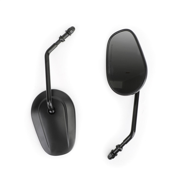 Motorcycle Rearview Side Mirrors Left + Right Pair Fit For Harley Softail Street Glide Switchback BLK Motorcycle Rearview Side Mirrors Left + Right Pair Fit For Harley Softail Street Glide Switchback BLK