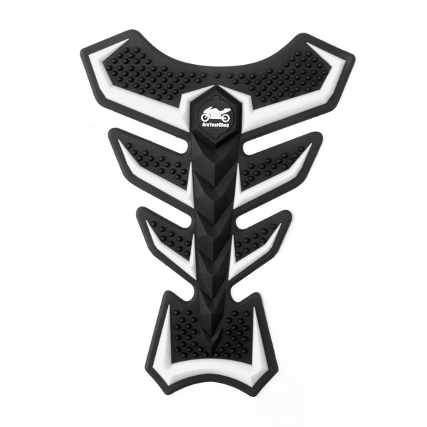 Motorbike Rubber Tank Pad Protector Motorcycle Scratch Pad Universal Spine Sticker B5 WHI Motorbike Rubber Tank Pad Protector Motorcycle Scratch Pad Universal Spine Sticker B5 WHI