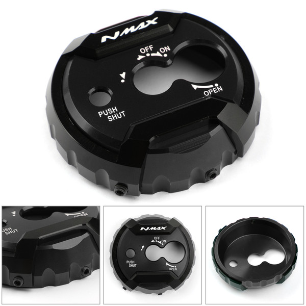 Ignition Switch Lock Cover Decal Key Starter Lock Cover Fit For Yamaha NMAX 125 150 155 2015-2019 BLK Ignition Switch Lock Cover Decal Key Starter Lock Cover Fit For Yamaha NMAX 125 150 155 2015-2019 BLK