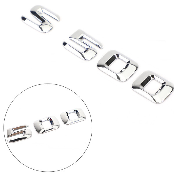 Rear Trunk Emblem Badge Nameplate Decal Letters Numbers Fit Mercedes S500 Chrome Rear Trunk Emblem Badge Nameplate Decal Letters Numbers Fit Mercedes S500 Chrome