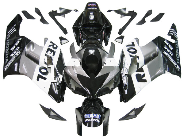 Fairings Honda CBR 1000 RR Black Silver Repsol Racing (2004-2005) Fairings Honda CBR 1000 RR Black Silver Repsol Racing (2004-2005)