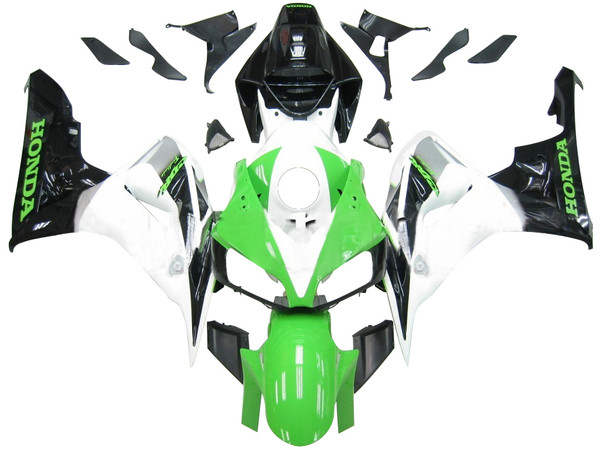 Fairings Honda CBR 1000 RR White Green Black CBR Honda Racing (2006-2007) Fairings Honda CBR 1000 RR White Green Black CBR Honda Racing (2006-2007)