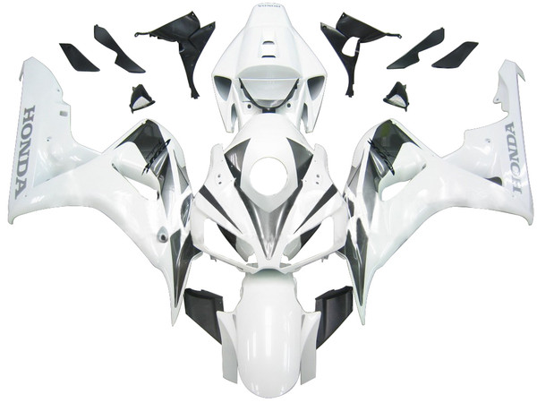Fairings Honda CBR 1000 RR White & Silver CBR Racing (2006-2007) Fairings Honda CBR 1000 RR White & Silver CBR Racing (2006-2007)