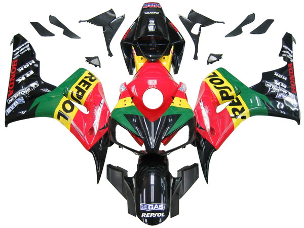 Fairings Honda CBR 1000 RR Red Yellow Green CBR Racing (2006-2007) Fairings Honda CBR 1000 RR Red Yellow Green CBR Racing (2006-2007)