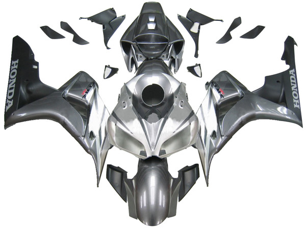 Fairings Honda CBR 1000 RR Silver 2-Tone CBR  Racing (2006-2007) Fairings Honda CBR 1000 RR Silver 2-Tone CBR  Racing (2006-2007)