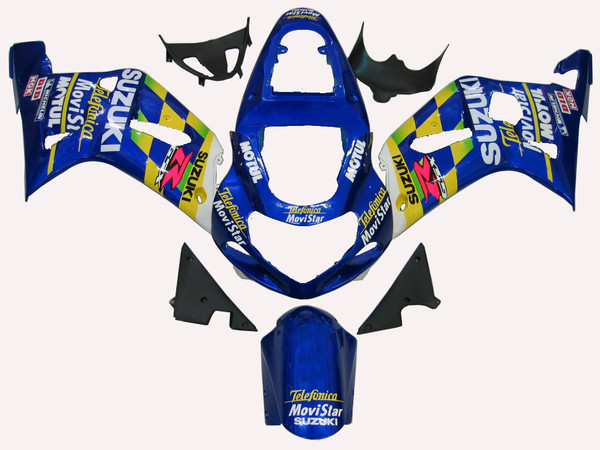 Fairings Suzuki GSXR 1000 Blue Movistar Racing  (2000-2002) Fairings Suzuki GSXR 1000 Blue Movistar Racing  (2000-2002)