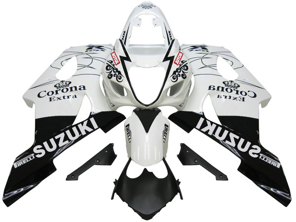 Fairings Suzuki GSXR 1000 White & Black Corona Suzuki Racing  (2003-2004) Fairings Suzuki GSXR 1000 White & Black Corona Suzuki Racing  (2003-2004)