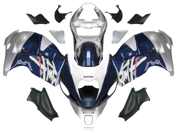 Fairings Suzuki GSX1300 Hayabusa Blue and Silver Hayabusa Racing  (1999-2007) Fairings Suzuki GSX1300 Hayabusa Blue and Silver Hayabusa Racing  (1999-2007)