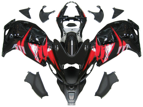 Fairings Suzuki GSX1300 Hayabusa Black and Red Hayabusa Racing  (1999-2007) Fairings Suzuki GSX1300 Hayabusa Black and Red Hayabusa Racing  (1999-2007)