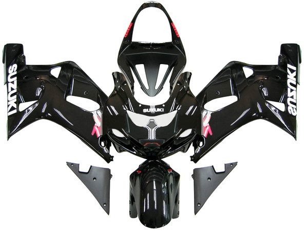 Fairings Suzuki GSXR 600 Black GSXR Racing  (2001-2003) Fairings Suzuki GSXR 600 Black GSXR Racing  (2001-2003)