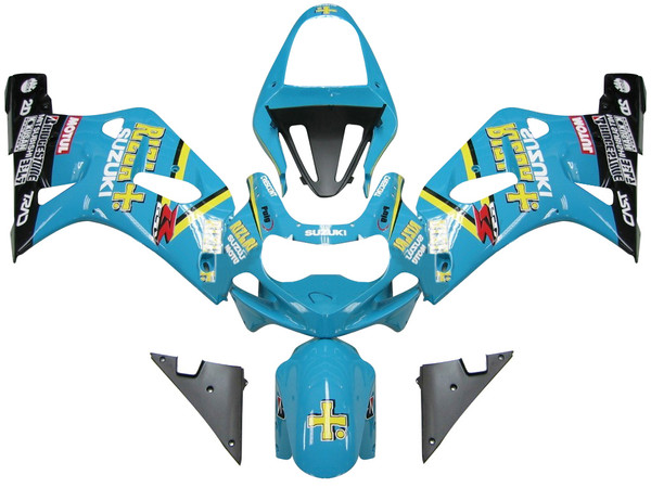 Fairings Suzuki GSXR 600 Blue & Black Rizla GSXR Racing  (2001-2003) Fairings Suzuki GSXR 600 Blue & Black Rizla GSXR Racing  (2001-2003)