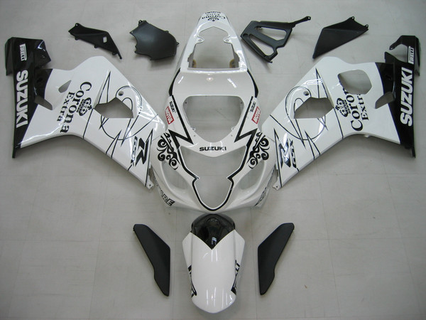Fairings Suzuki GSXR 600 750 White Alstare Corona Racing  (2004-2005) Fairings Suzuki GSXR 600 750 White Alstare Corona Racing  (2004-2005)