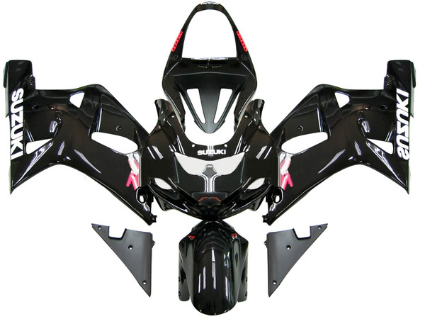 2001-2003 Suzuki GSXR 750 Amotopart Fairings Black GSXR Racing 2001-2003 Suzuki GSXR 750 Amotopart Fairings Black GSXR Racing
