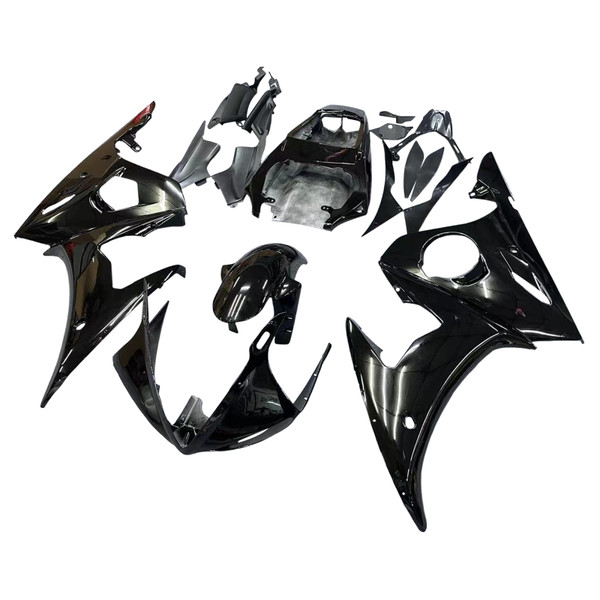 2005 YAMAHA YZF R6 Amotopart USA Stock Fairing Injection Plastic Kit Gloss Black w/bolt 2005 YAMAHA YZF R6 Amotopart USA Stock Fairing Injection Plastic Kit Gloss Black w/bolt