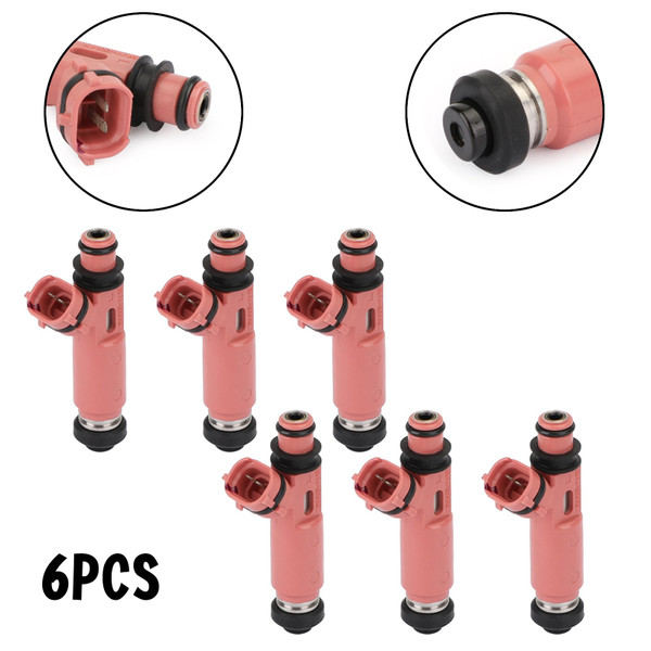 6Pcs Fuel Injectors 195500-4140 Fit Mitsubishi Pajero Sport 6G72 3.0 6Pcs Fuel Injectors 195500-4140 Fit Mitsubishi Pajero Sport 6G72 3.0