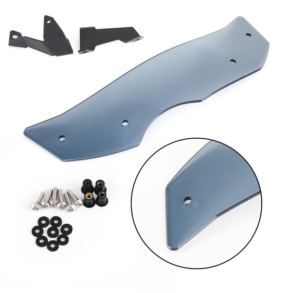 Windshield WindScreen fit for BMW R1200GS LC/Adv. 13-19 R1250GS/Adv. 19-21 Gray