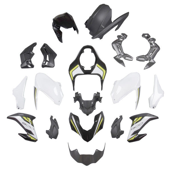 Injection Plastic ABS Bodywork White Fairing Fit for Kawasaki Z900 2017-2019 Injection Plastic ABS Bodywork White Fairing Fit for Kawasaki Z900 2017-2019