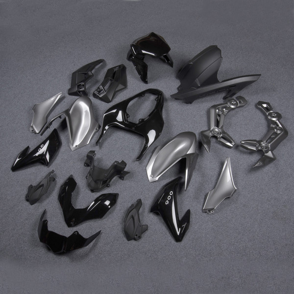Injection Plastic Bodywork Silver Black Fairing Fit for Kawasaki Z900 2017-2019 Injection Plastic Bodywork Silver Black Fairing Fit for Kawasaki Z900 2017-2019