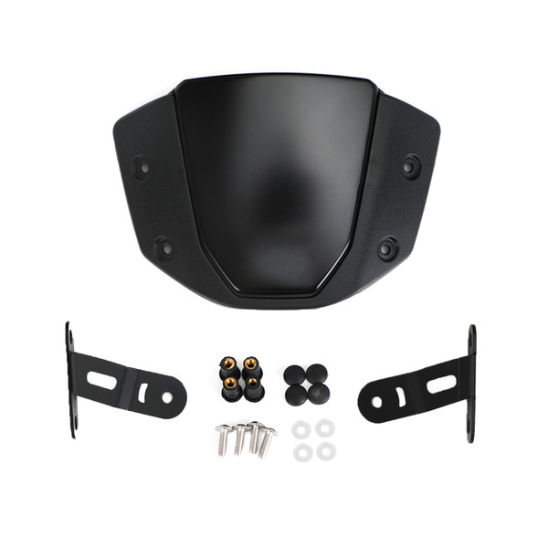 Windshield Windscreen Protector fit for HONDA CB125R CB250R CB300R 2018-2021 BLK Windshield Windscreen Protector fit for HONDA CB125R CB250R CB300R 2018-2021 BLK