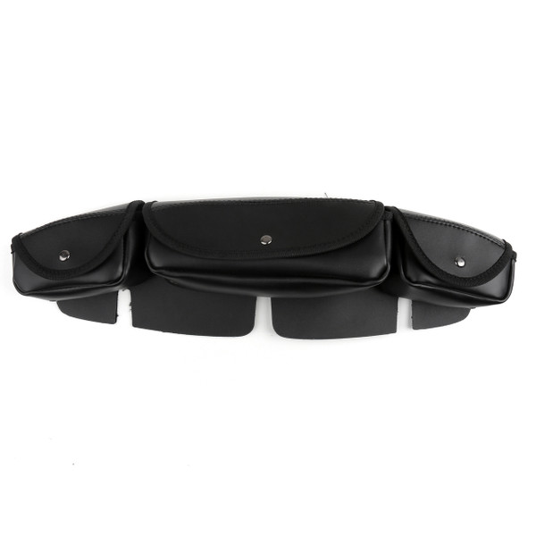 Windshield Bag Saddle 3 Pouch Pocket Fairing Harley Touring Bike (1996-2015) Black Windshield Bag Saddle 3 Pouch Pocket Fairing Harley Touring Bike (1996-2015) Black