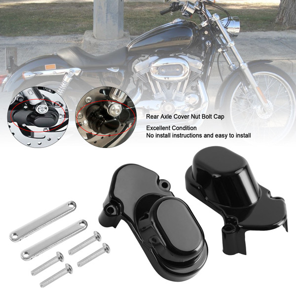 Rear Axle Cover Nut Bolt Cap For Sportster 1200 XL1200C 883 2005-2017