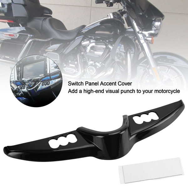 Switch Panel Accent Cover Trim for Touring Electra Glides Tri Glide 2014-2020