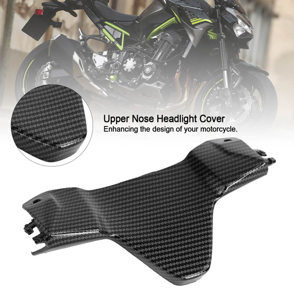 Carbon Front Upper Nose Headlight Cover Fairing For KAWASAKI Z900 2020-2021 Carbon Front Upper Nose Headlight Cover Fairing For KAWASAKI Z900 2020-2021