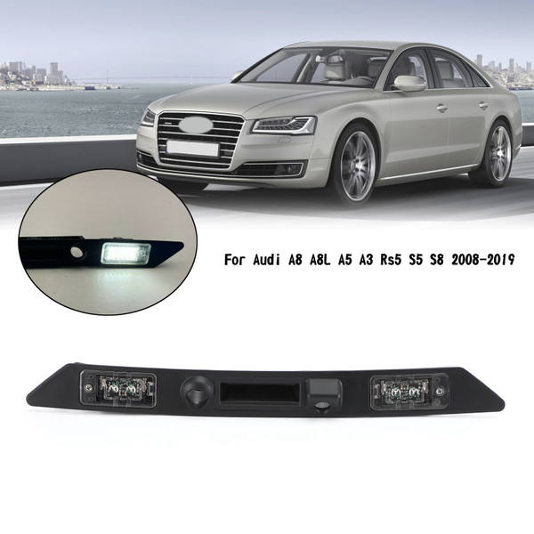 Rear Trunk Licence Plate Lights Handle Fit Audi A8 A8L A5 A3 Rs5 S5 S8 2008-2019 Rear Trunk Licence Plate Lights Handle Fit Audi A8 A8L A5 A3 Rs5 S5 S8 2008-2019