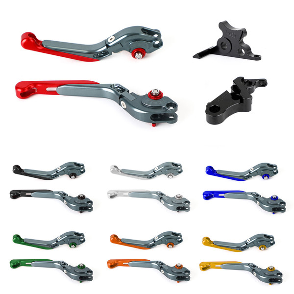 Adjustable Extendable Brake & Clutch Lever for Honda CBR500R CB500F/X 19-21 BLK Adjustable Extendable Brake & Clutch Lever for Honda CBR500R CB500F/X 19-21 BLK