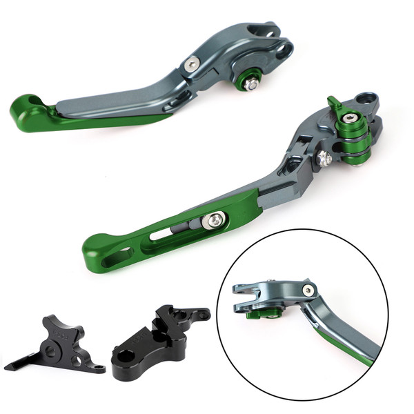 Adjustable Extendable Brake & Clutch Lever for Honda CBR500R CB500F/X 19-21 GRN Adjustable Extendable Brake & Clutch Lever for Honda CBR500R CB500F/X 19-21 GRN