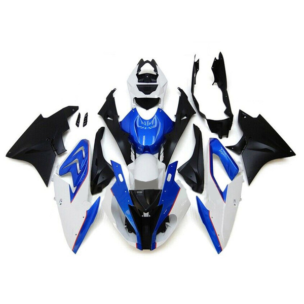 BMW S1000RR 2017-2018 Injection Fairing Kit Bodywork Plastic ABS Blue White Black BMW S1000RR 2017-2018 Injection Fairing Kit Bodywork Plastic ABS Blue White Black