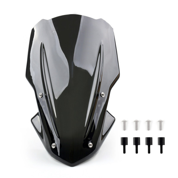Windscreen Windshield with Bracket Kawasaki Z900 Meter Cover (17-19) Black Windscreen Windshield with Bracket Kawasaki Z900 Meter Cover (17-19) Black