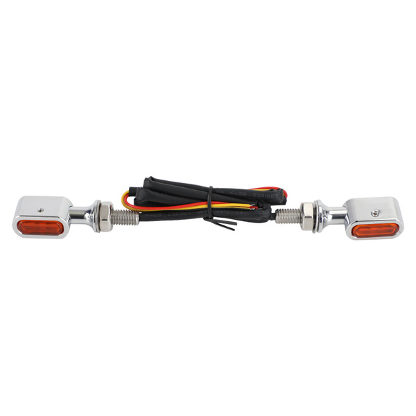 LED Rear Mini E Mark Turn Signal Indicator For Sportster Touring Dyna Chrome Amber LED Rear Mini E Mark Turn Signal Indicator For Sportster Touring Dyna Chrome Amber