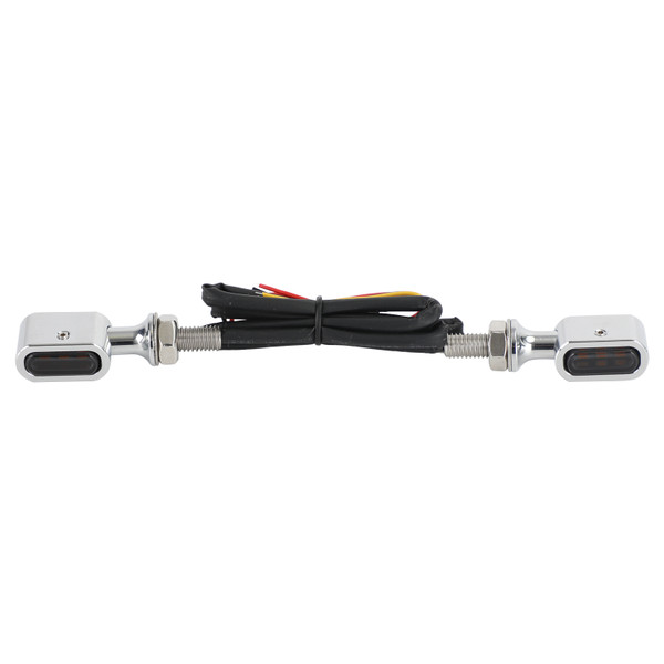 LED Rear Mini E Mark Turn Signal Indicator For Sportster Touring Dyna Chrome Smoke LED Rear Mini E Mark Turn Signal Indicator For Sportster Touring Dyna Chrome Smoke
