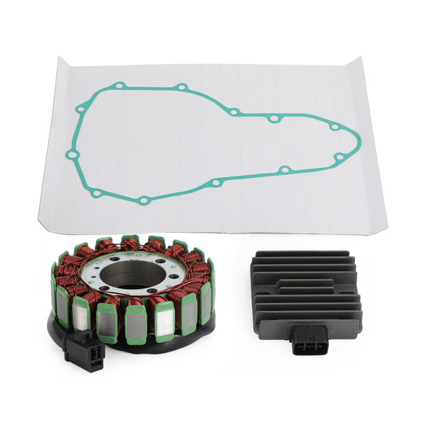 Magneto Stator+Voltage Rectifier+Gasket For Kawasaki 06-11 Ninja/Versys 650/ER6N