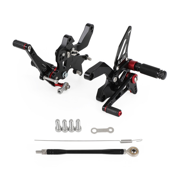 Aluminum Black Rear Sets Footpegs Footrest For Kawasaki Z900 Z 900 2021 2022 Aluminum Black Rear Sets Footpegs Footrest For Kawasaki Z900 Z 900 2021 2022