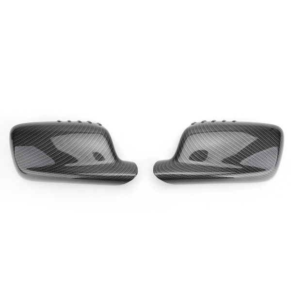 Pair Mirror Cover Cap Carbon For BMW E46 E65 E66 745i 750i 51167074236+51167074235 Generic