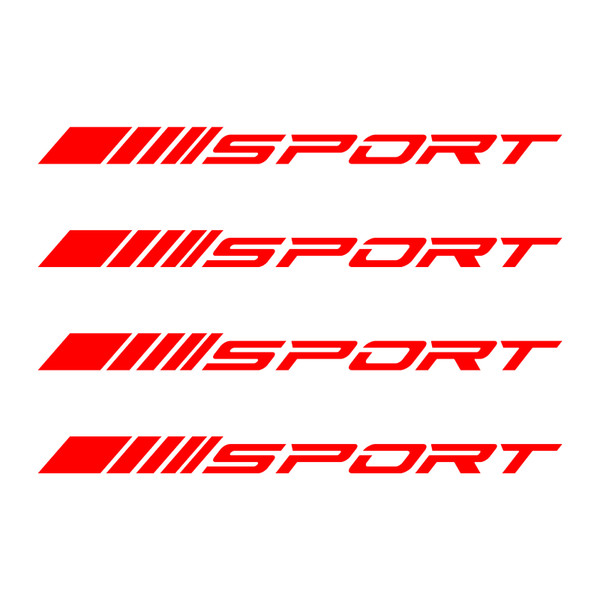 4Pcs SPORT Style Car Rims Wheel Hub Racing Sticker Graphic Decal Strip Red 4Pcs SPORT Style Car Rims Wheel Hub Racing Sticker Graphic Decal Strip Red