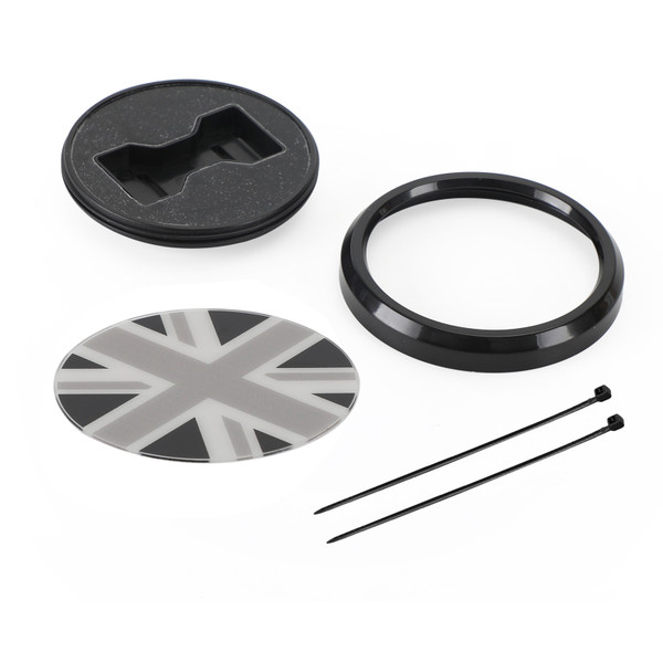 UK Flag Grille Front Grill Emblem Badge For BMW MINI Cooper Black & White UK Flag Grille Front Grill Emblem Badge For BMW MINI Cooper Black & White