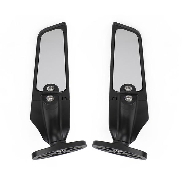 Swivel Wing Fin Rearview Mirrors For Honda CBR 125/250/300/500/650 R 600/1000 RR Swivel Wing Fin Rearview Mirrors For Honda CBR 125/250/300/500/650 R 600/1000 RR