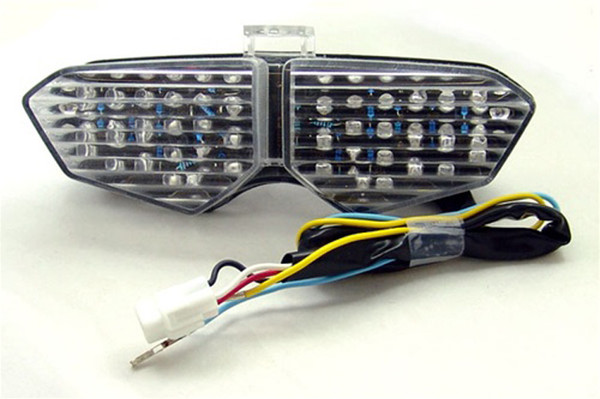 Integrated LED TailLight Turn Signals for Yamaha YZF R6 03-05 R6S 06-09 XTZ1200 Clear Generic Integrated LED TailLight Turn Signals for Yamaha YZF R6 03-05 R6S 06-09 XTZ1200 Clear Generic