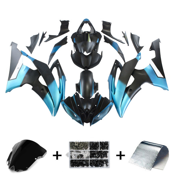 2008-2016 Yamaha YZF 600 R6 Injection Fairing Kit Bodywork Plastic ABS #160 Amotopart Fairing
