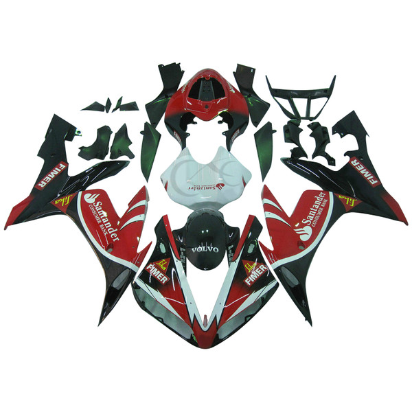 Injection Fairing Bodywork Fit For YAMAHA YZF R1 YZF-R1 2004-2006 2005 Red Black #26 Injection Fairing Bodywork Fit For YAMAHA YZF R1 YZF-R1 2004-2006 2005 Red Black #26