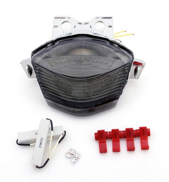 Integrated LED TailLight Turn Signals For Kawasaki Ninja 650R 2006-2008 Smoke Integrated LED TailLight Turn Signals For Kawasaki Ninja 650R 2006-2008 Smoke