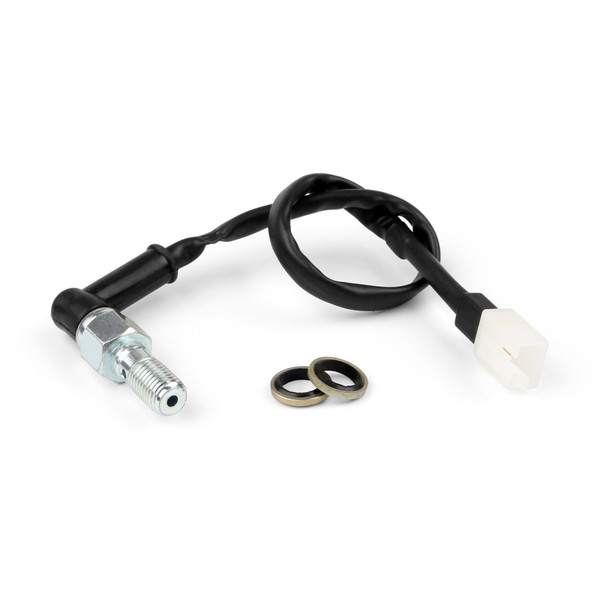 Single RearSet Hydraulic Brake Pressure Light Switch Cable Banjo bolt M10 x 1.25 Single RearSet Hydraulic Brake Pressure Light Switch Cable Banjo bolt M10 x 1.25