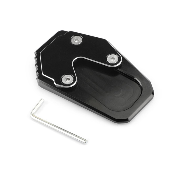 Motorcycle Side Stand Kickstand Pad Extension Plate For BMW R1200RT 14-15 Black Motorcycle Side Stand Kickstand Pad Extension Plate For BMW R1200RT 14-15 Black