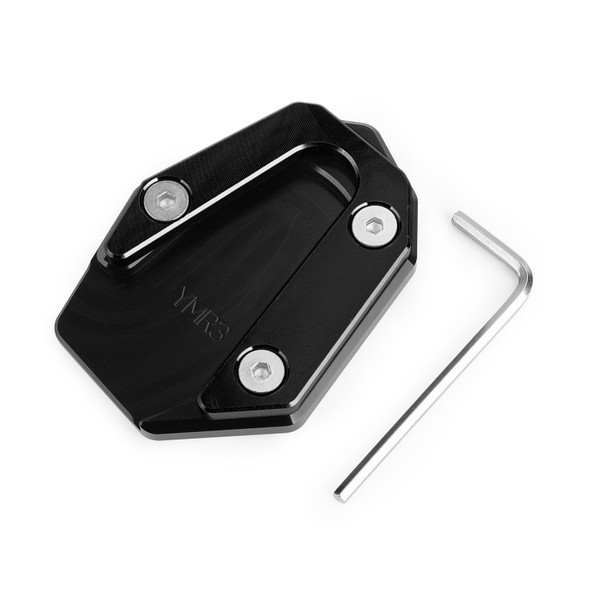 Side Stand Kickstand Enlarger Plate For YAMAHA YZF R25 R3 MT-25 MT03 14-19 Black Side Stand Kickstand Enlarger Plate For YAMAHA YZF R25 R3 MT-25 MT03 14-19 Black