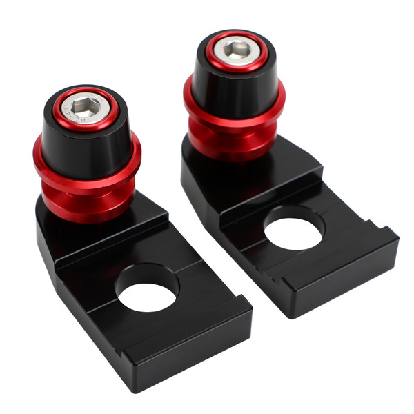 CNC Chain Adjuster Block With Stand Spool For YAMAHA TENERE 700/XTZ700 2019-2021 Red